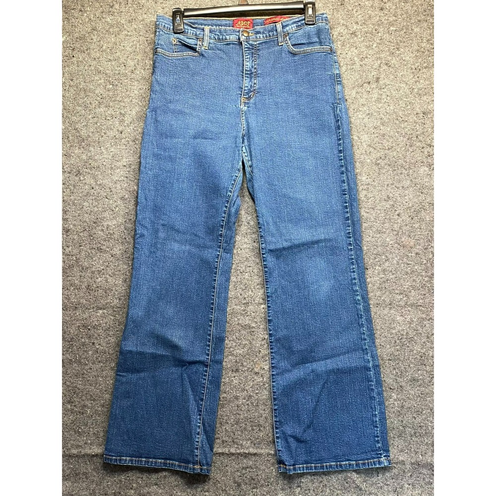 NYDJ Barbara Bootcut Jeans Womens 16W Blue Mid Rise Stretch Denim Plus Size